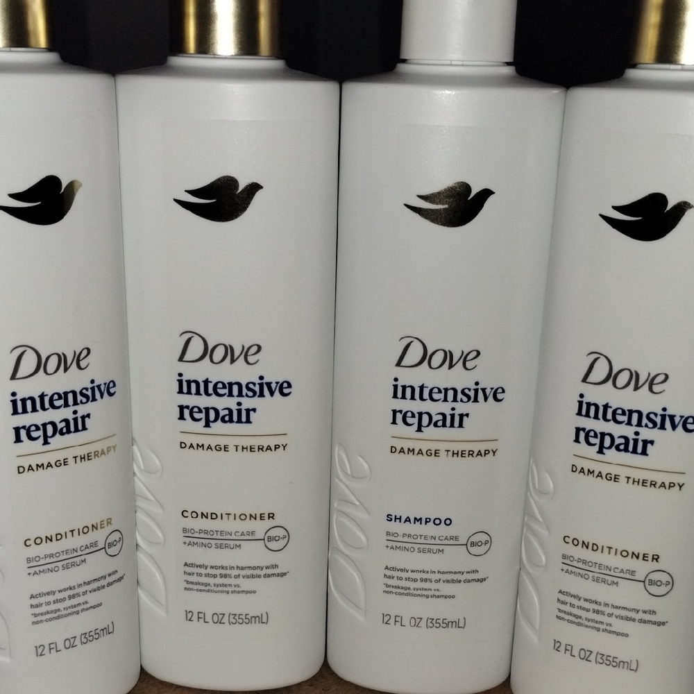 Dove Intensive Repair Shampoo and Conditioner Set - White